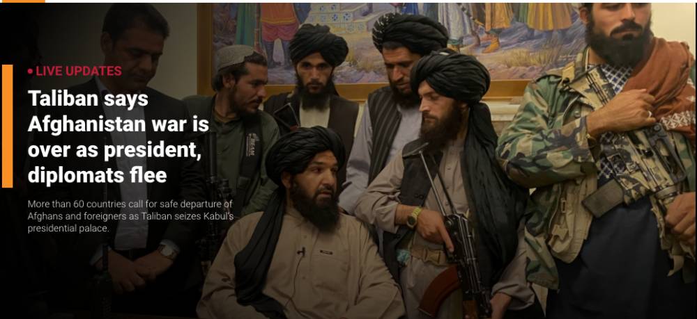 Galeri: Taliban'ın Kabil'e girişi dünya basınında 13
