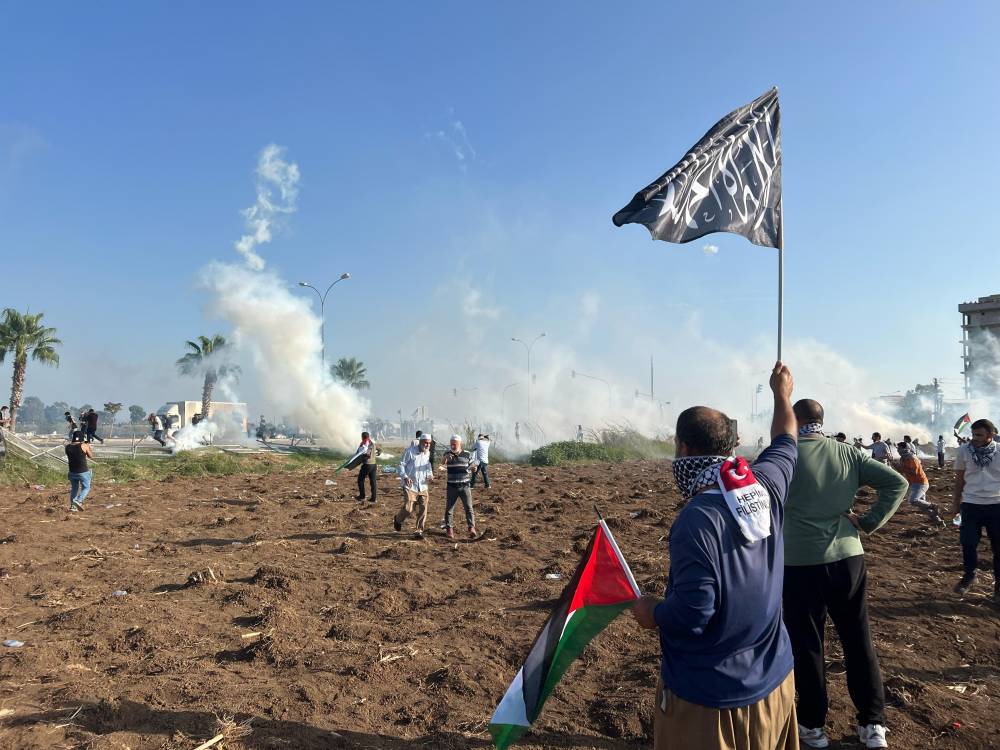 İncirlik Üssü önündeki Gazze protestosuna müdahale edildi 8