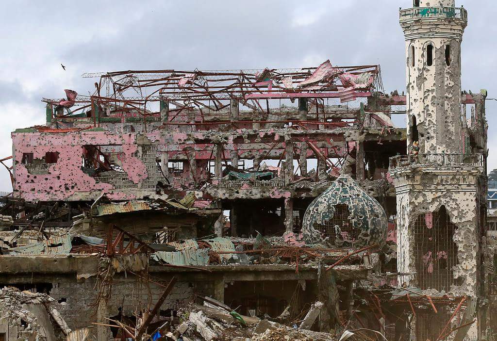 Filipinler ordusunun yıkıma uğrattığı Marawi şehri 3
