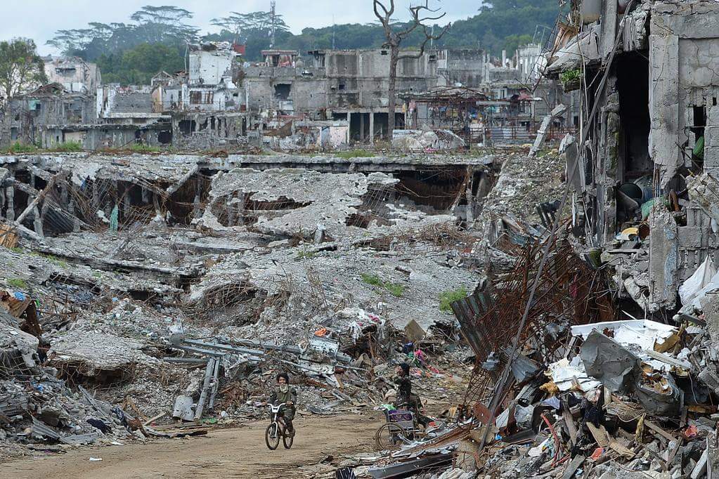 Filipinler ordusunun yıkıma uğrattığı Marawi şehri 6