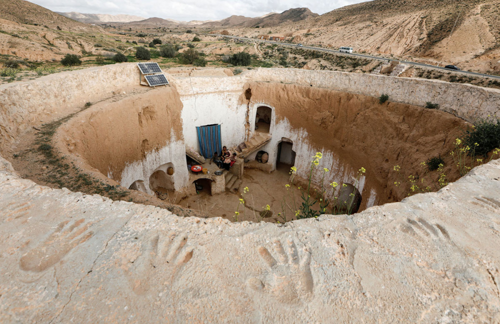 Tunus'un yeraltı evlerinde yaşayan son aileler 1