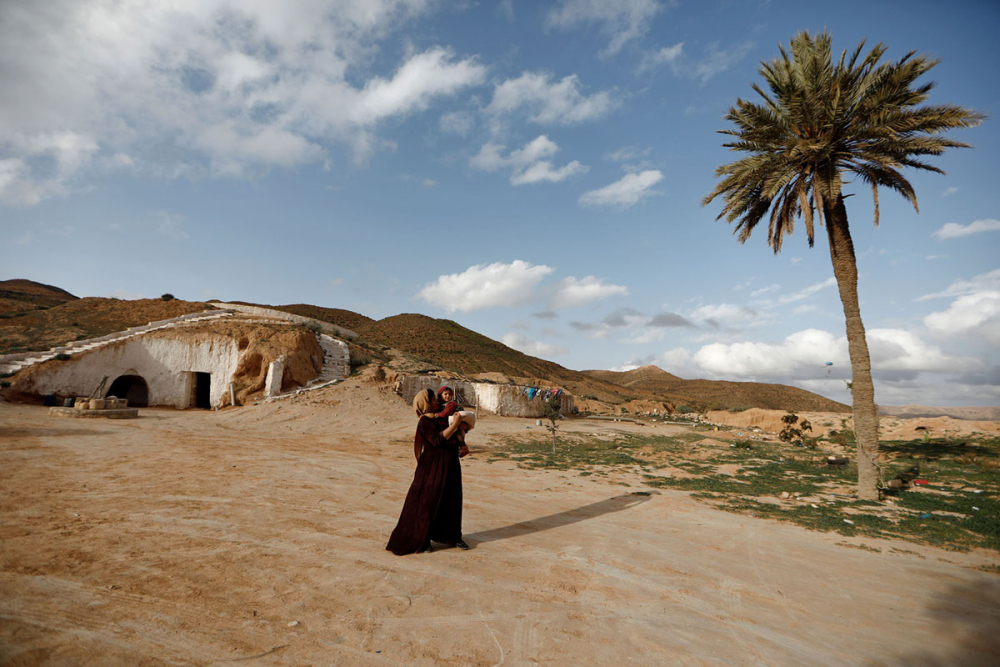Tunus'un yeraltı evlerinde yaşayan son aileler 18