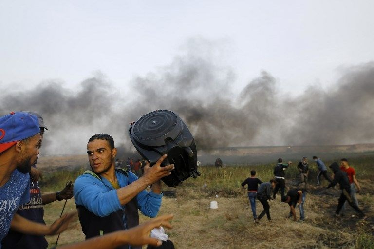 İsrail'e rağmen Gazze sınırında "ateş cuması" eylemi: 2 ö 11