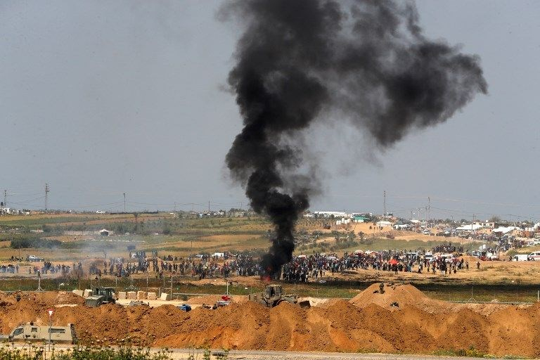 İsrail'e rağmen Gazze sınırında "ateş cuması" eylemi: 2 ö 16