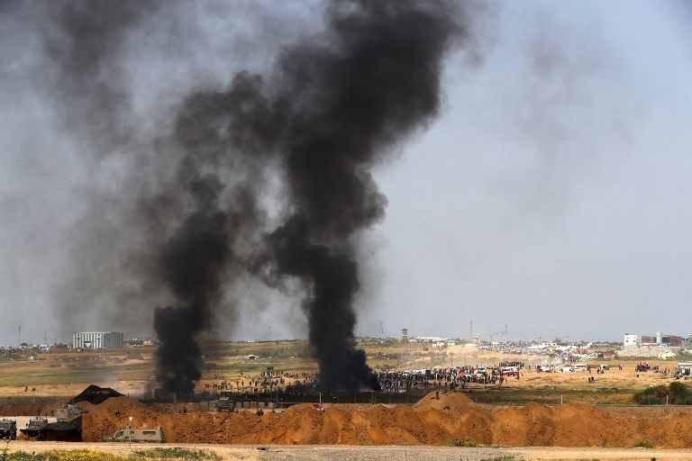 İsrail'e rağmen Gazze sınırında "ateş cuması" eylemi: 2 ö 22
