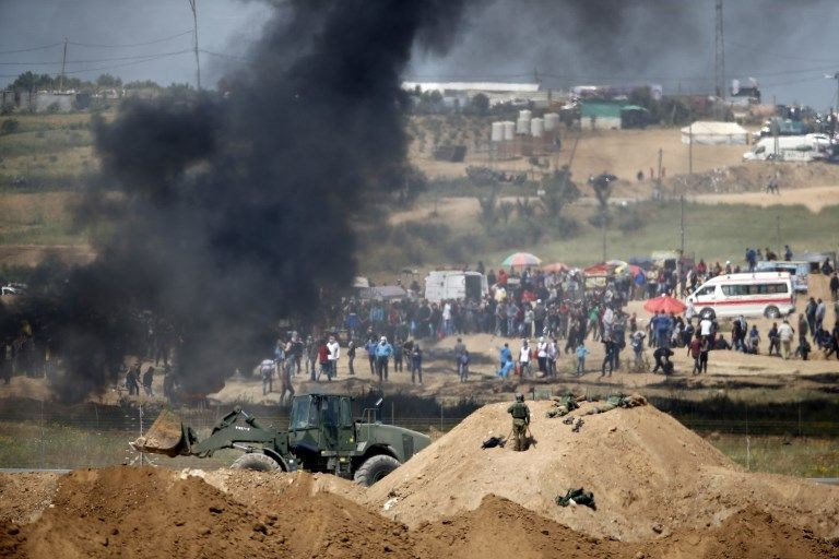 İsrail'e rağmen Gazze sınırında "ateş cuması" eylemi: 2 ö 23