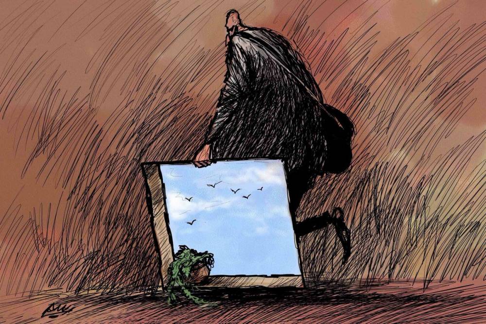 Amjad Rasmi'den 'güçlü karikatürler': Arap sokağı ve Orta 13