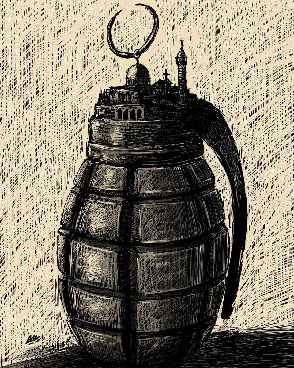 Amjad Rasmi'den 'güçlü karikatürler': Arap sokağı ve Orta 16