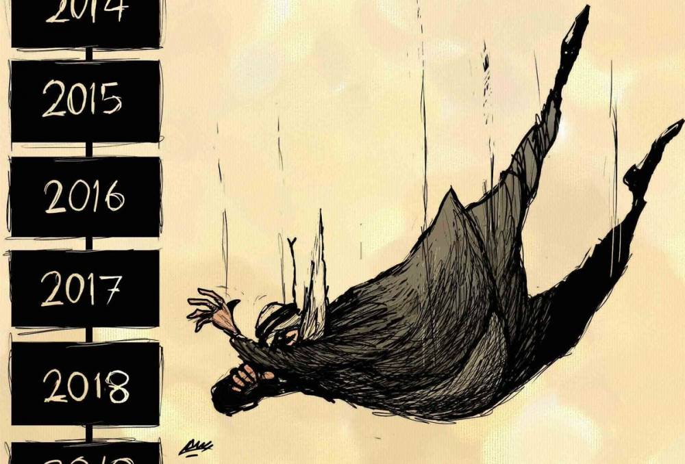 Amjad Rasmi'den 'güçlü karikatürler': Arap sokağı ve Orta 9