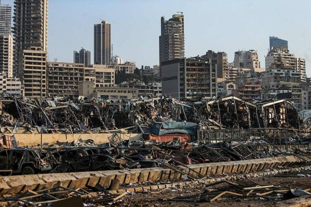 Beyrut'taki patlamanın dehşet verici kareleri 1