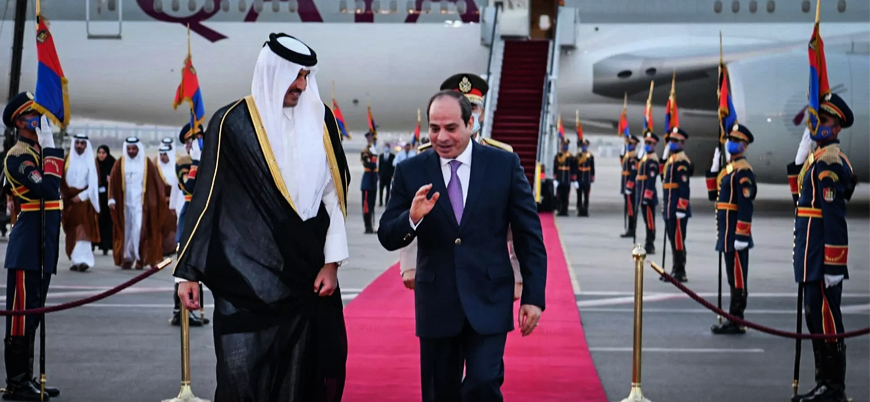 Katar Emiri Al Sani 7 yıl sonra Mısır'da
