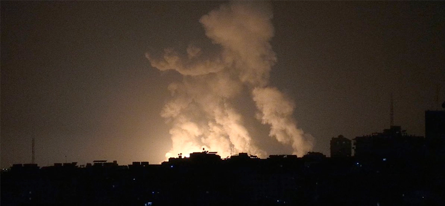 Roket atışlarının ardından İsrail Gazze'yi vurdu