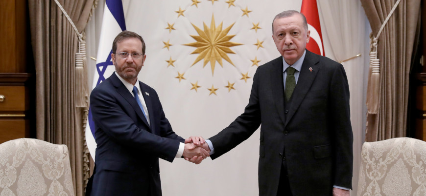 Erdoğan, İsrail Cumhurbaşkanı Herzog ve Filistin yönetimi lideri Abbas ile görüştü