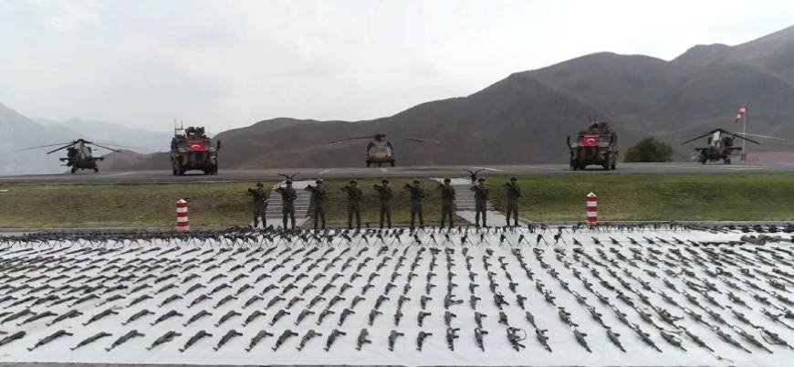 MSB: "Pençe Kilit Operasyonu'nda PKK'dan 1000'den fazla silah ele geçirildi"