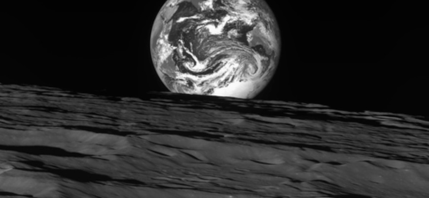 Güney Kore'nin uzay aracından Ay ve Dünya paylaşımı
