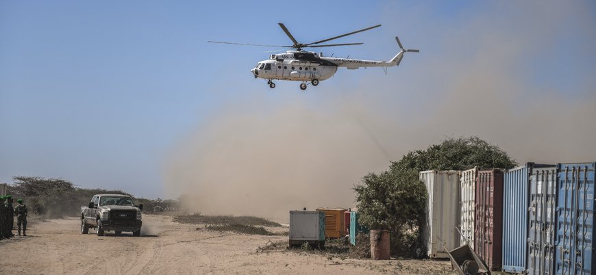 Somali'de yabancı güçlere ait helikopter düştü: 3 ölü