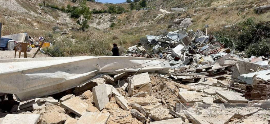 İsrail güçleri Kudüs'te 50 Filistinlinin yaşadığı binayı yıktı