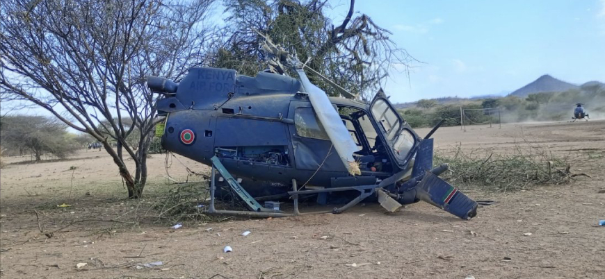 Kenya ordusuna ait askeri helikopter düştü: 8 ölü