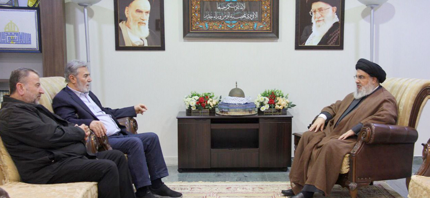 Hizbullah lideri Nasrallah, Hamas ve İslami Cihad'ın liderleriyle görüştü