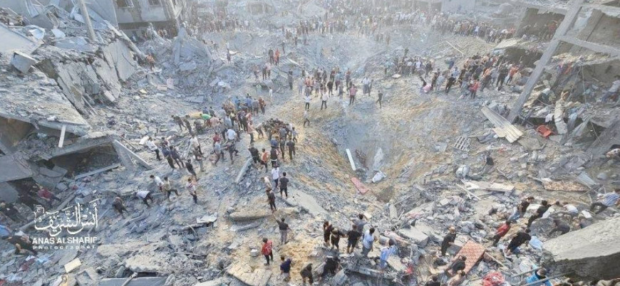 İsrail savaş uçakları Gazze'deki Cebaliye kampını vurdu: 400 ölü ve yaralı