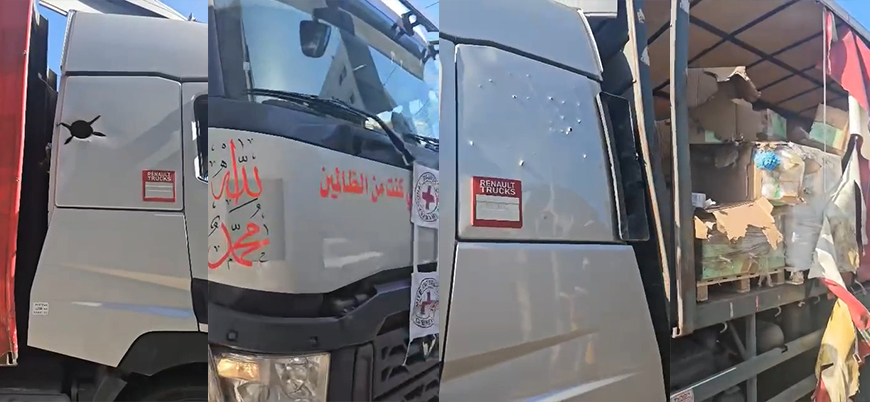 İsrail Gazze'ye giriş yapan yardım konvoyuna saldırdı