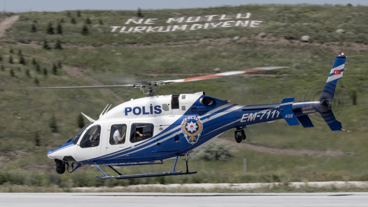 Gaziantep'te polis helikopteri düştü