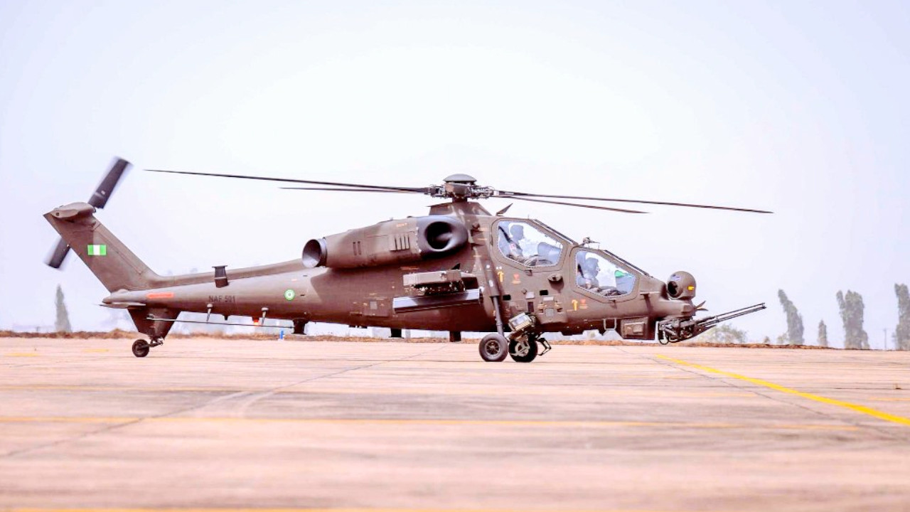 Nijerya'nın Türkiye'den teslim aldığı T129 Atak helikopterler göreve başladı