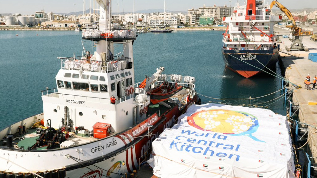 Gazze'ye giden ilk yardım gemisi Güney Kıbrıs'tan yola çıktı