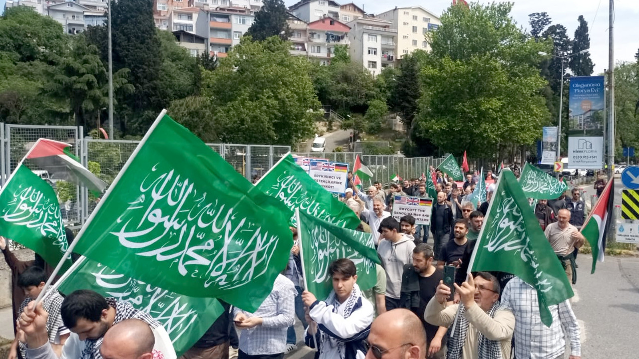 İstanbullular Gazze için ABD Konsolosluğu'na yürüdü