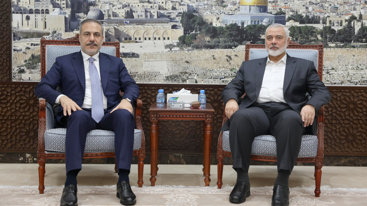 Bakan Fidan Hamas lideri Haniye ile bir araya geldi