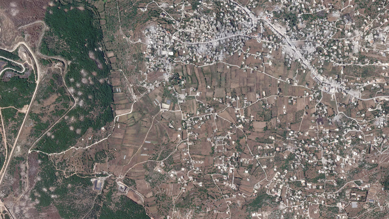 İsrail'in Lübnan'da yol açtığı yıkım uydu görüntülerinde