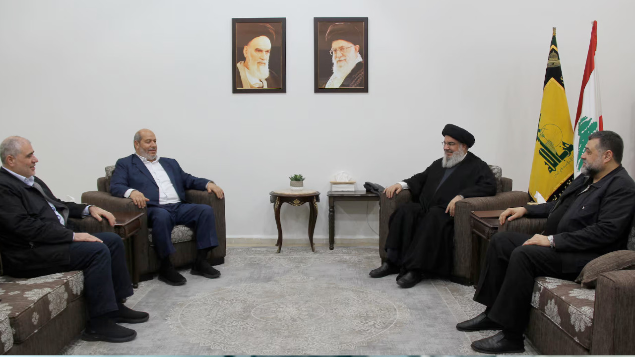 Hizbullah lideri Nasrallah Hamas heyetiyle bir araya geldi