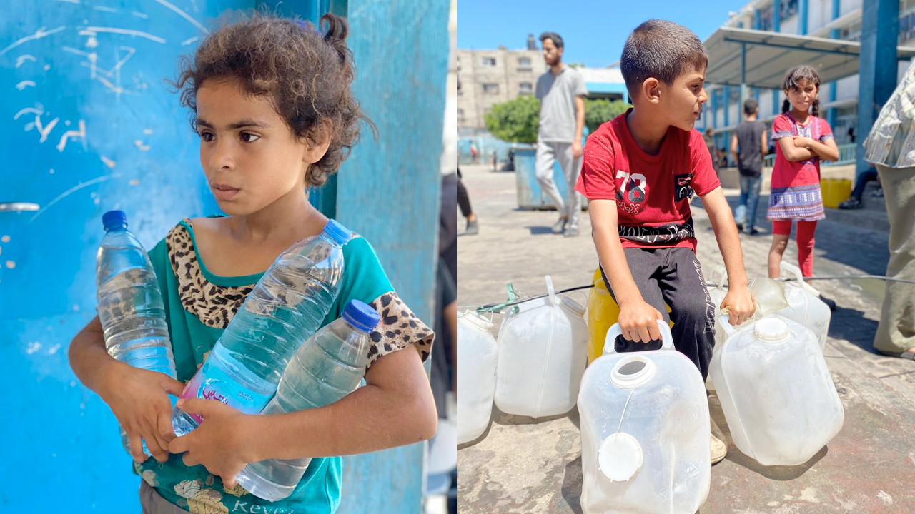 "Gazze'de çocuklar gıda ve su bulmak için her gün saatler harcıyor"