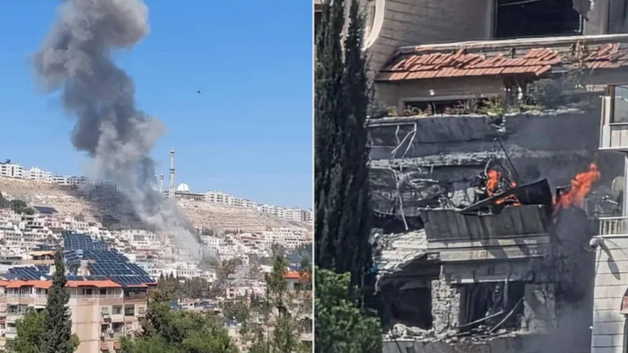 İsrail savaş uçakları Şam'da bir binayı vurdu