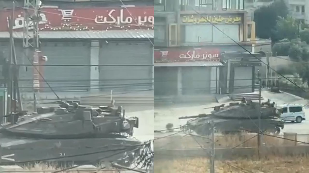 İsrail tankları Cenin sokaklarında
