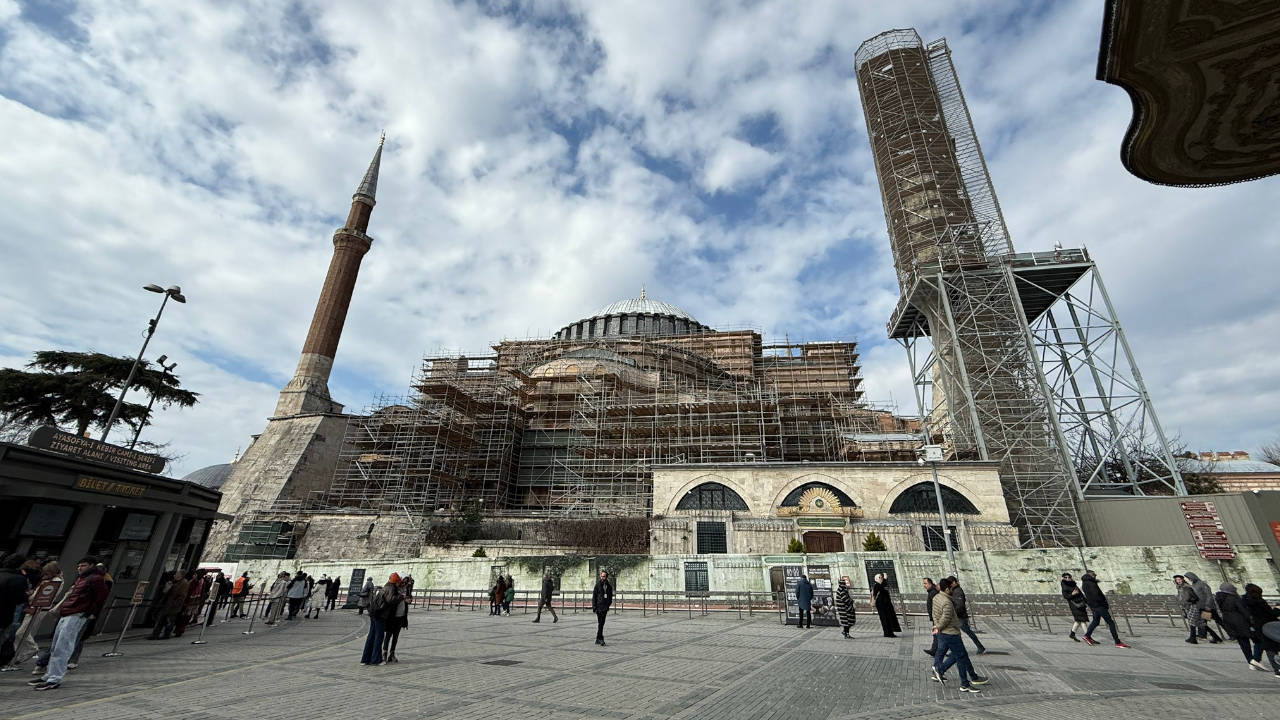 Ayasofya Camii restorasyona alındı