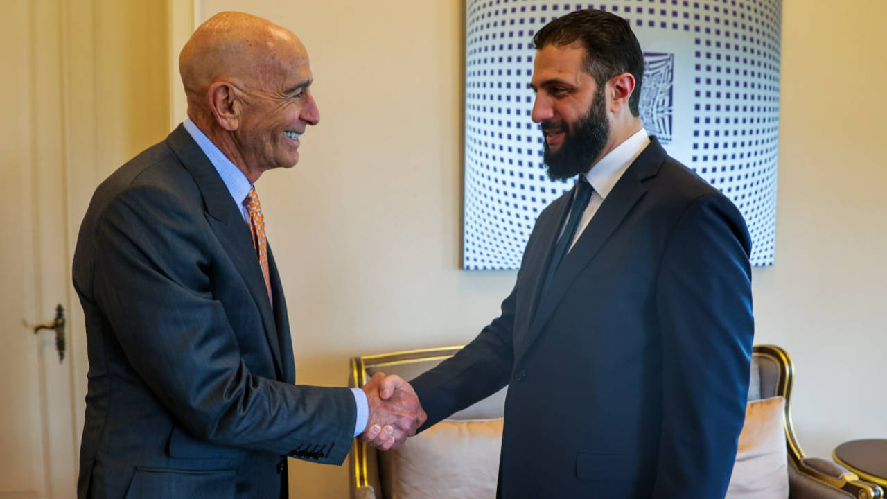 Ahmed Şara İstanbul'da ABD'nin Türkiye Büyükelçisi Tom Barrack ile görüştü