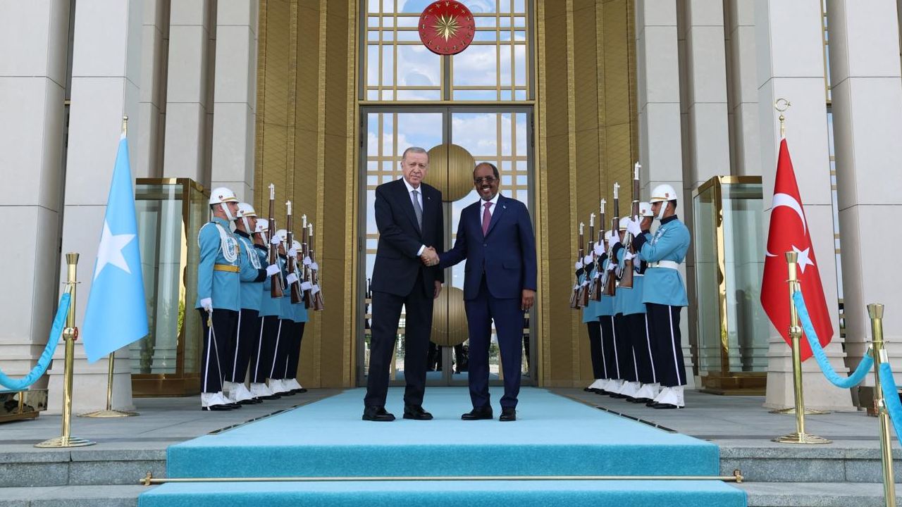 Cumhurbaşkanı Erdoğan ile Mogadişu yönetimi lideri Mahmud görüştü