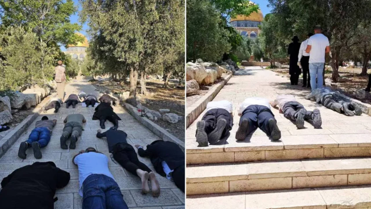 Yahudiler Mescid-i Aksa'yı basıp ayinler düzenliyor