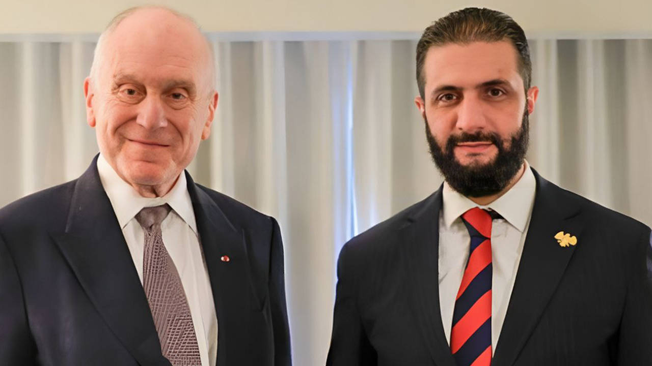 Suriye Devlet Başkanı Şara New York'ta Dünya Yahudi Kongresi Başkanı ile görüştü