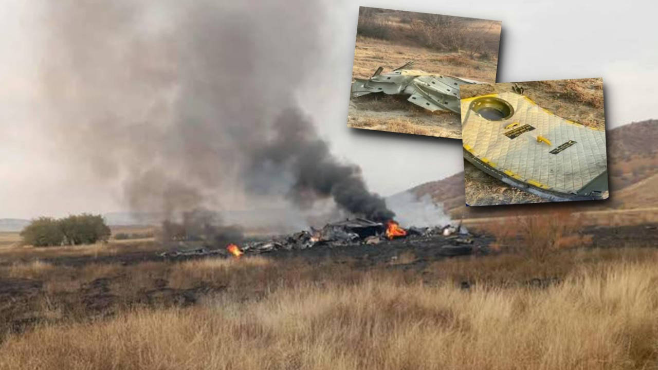 Türkiye'ye ait C-130 tipi askeri kargo uçağı Gürcistan'da düştü