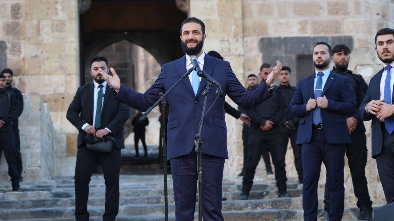 Suriye Devlet Başkanı Ahmed Şara Halep'te