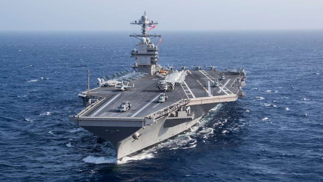 ABD'nin dev uçak gemisi USS Gerald R. Ford İran savaşından çekiliyor