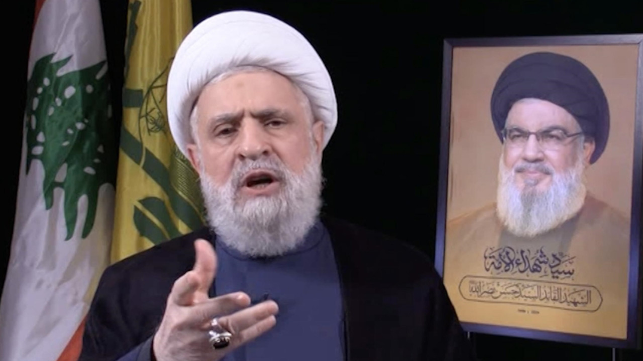 Hizbullah lideri Kasım: Lübnan'da ateşkes yok ABD-İsrail saldırganlığı var