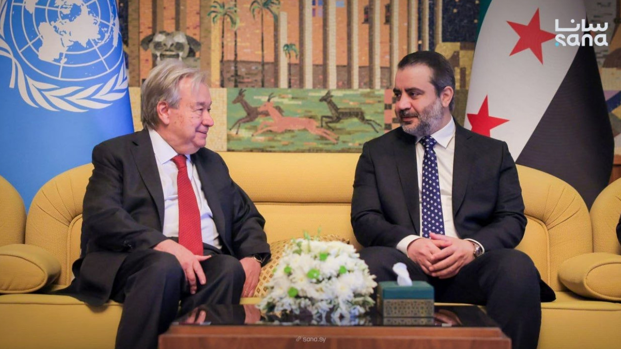 BM Genel Sekreteri Guterres, Suriye'nin yeni yönetimine destek için Şam'da