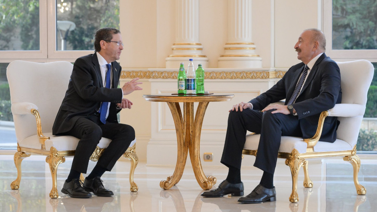 İsrail Cumhurbaşkanı Herzog, Aliyev ile görüştü