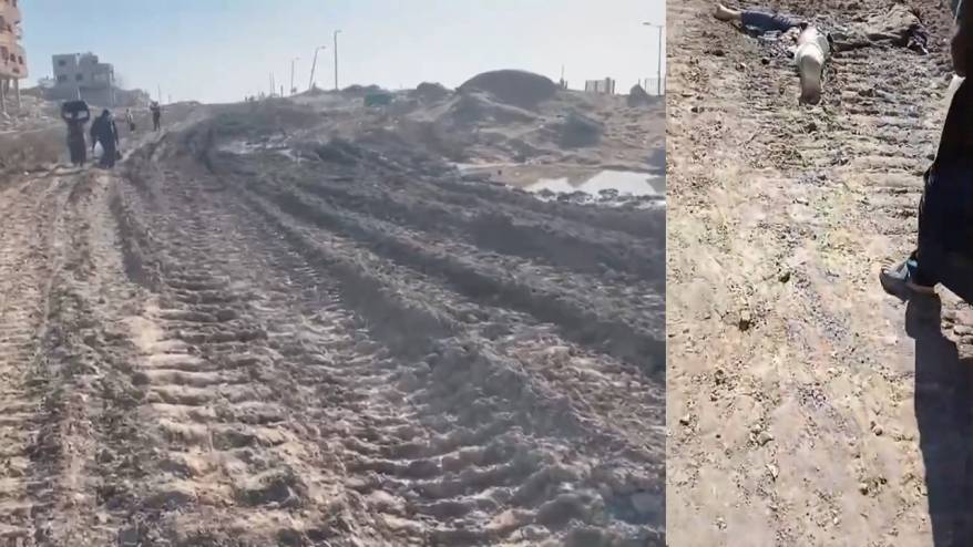 İsrail Şifa Hastanesi'nden kaçan Gazzelileri tankla ezerek katletti