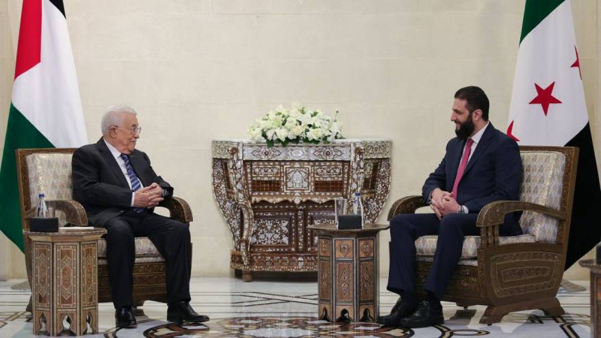 Suriye lideri Şara Mahmud Abbas ile görüştü