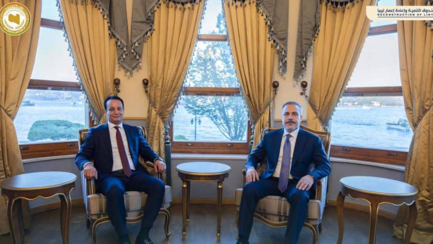Libyalı savaş ağası Hafter'in oğlu Hakan Fidan ile görüştü