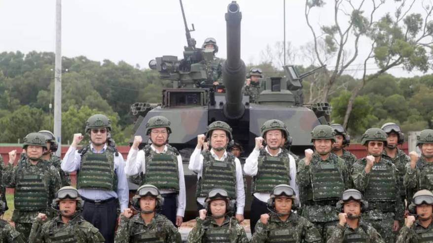 Tayvan yıllık askeri tatbikatta yeni ABD tanklarını sergiledi